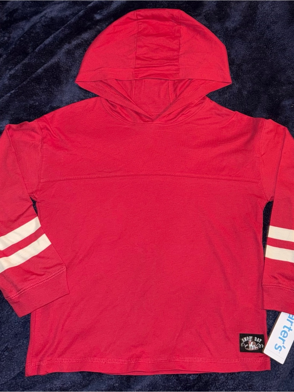 Carter’s Toddler Boy Pullover Hoodie Long Sleeve, 5T, Red *NWT*